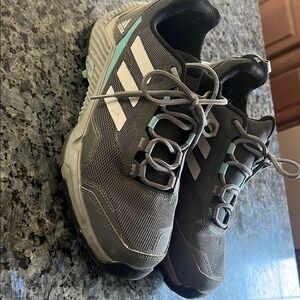 Adidas Gray and White Sneakers